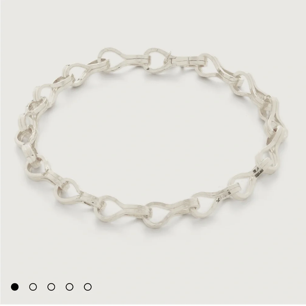 NIB Monica Vinader Infinite Link Bracelet Silver Chain Mother’s Day Gift Classic - Picture 4 of 7